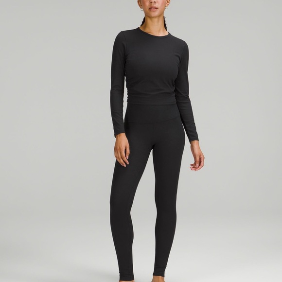 Lululemon all it takes ribbed nulu long sleeve black - Picture 2 of 4